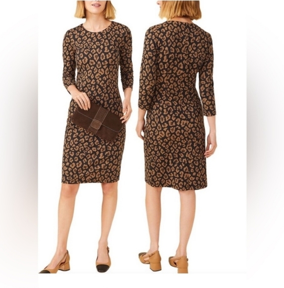 J.Mclaughlin Size Small Sophia Dress Leopard Print - Picture 2 of 10